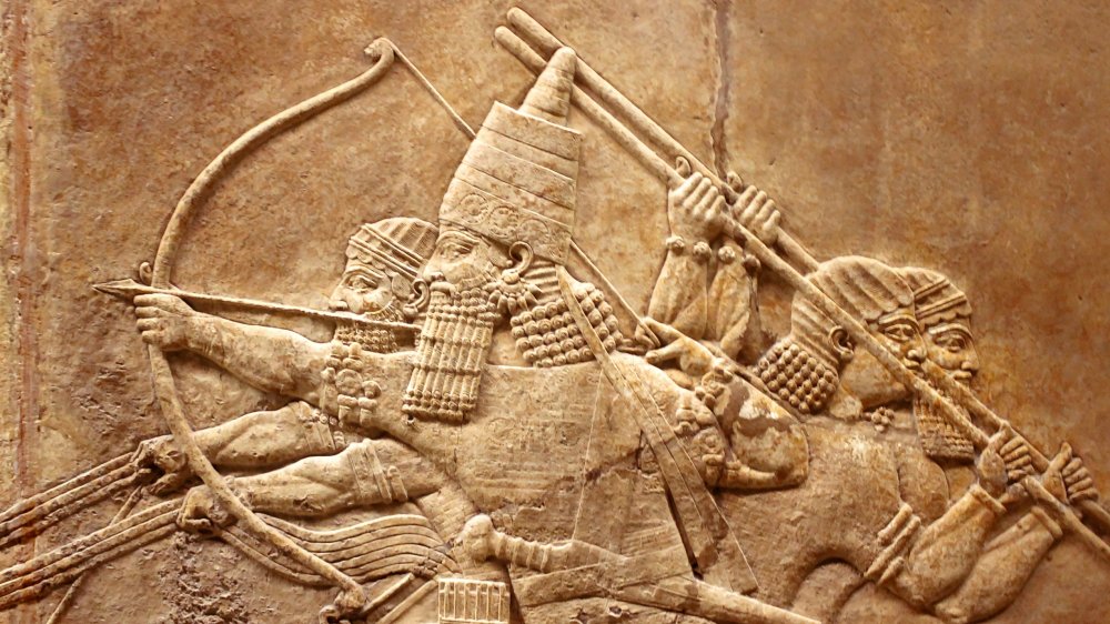 Assyrian warrior relief