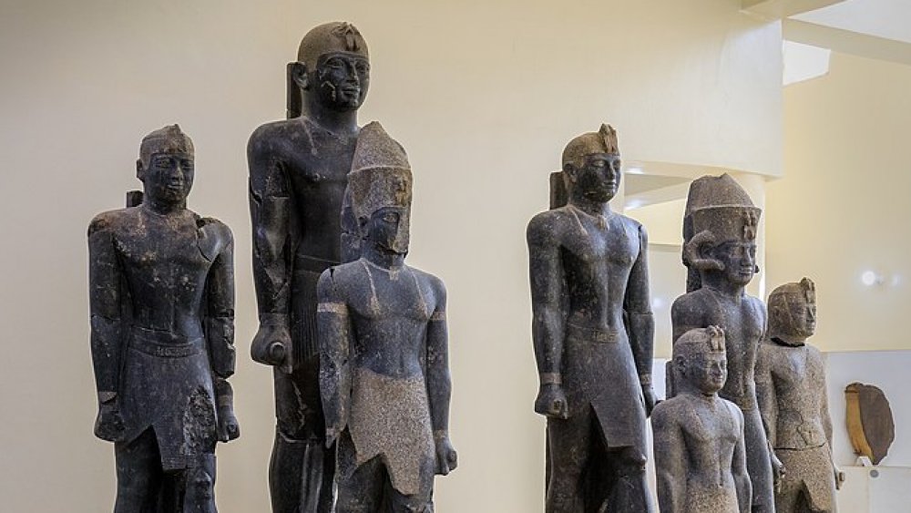 Statues of Kushite rulers