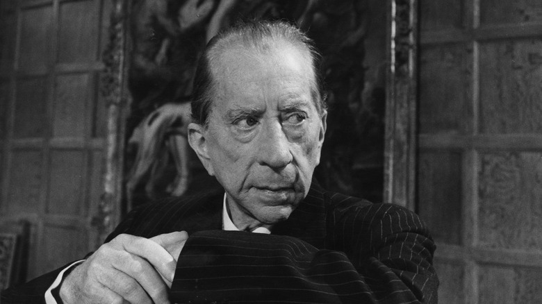 J. Paul Getty frowning