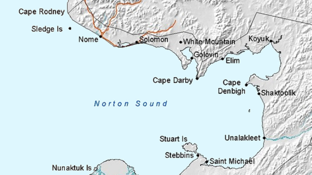 Map of the Norton Sound