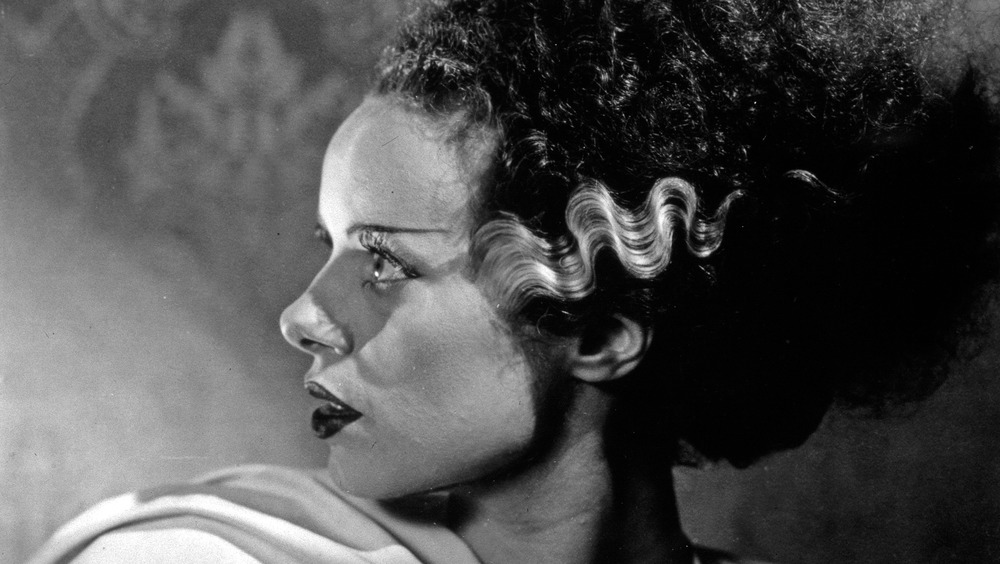 Elsa Lanchester as the Bride looking sideways