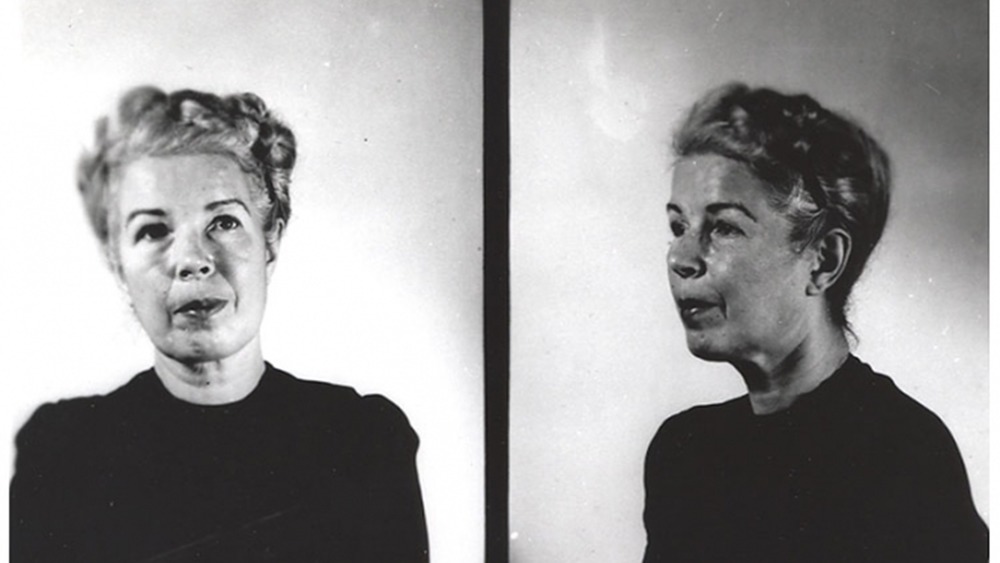 Mugshot of Mildred Gillars, aka Axis Sally