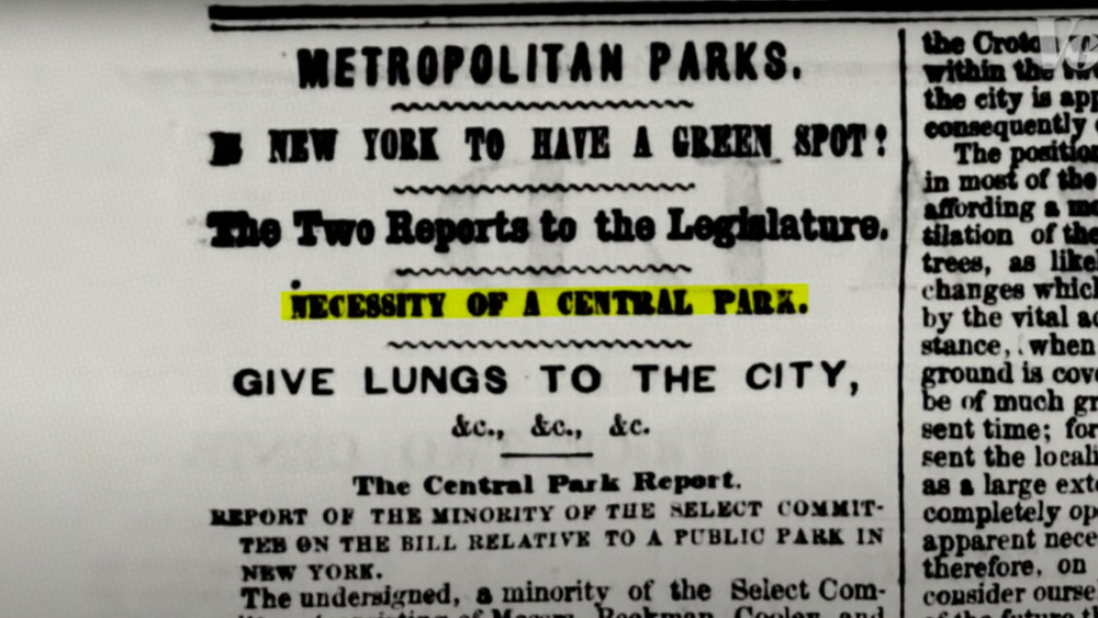 Central Park article