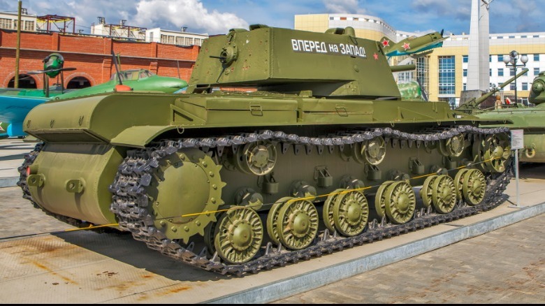 KV-1 tank at a museum