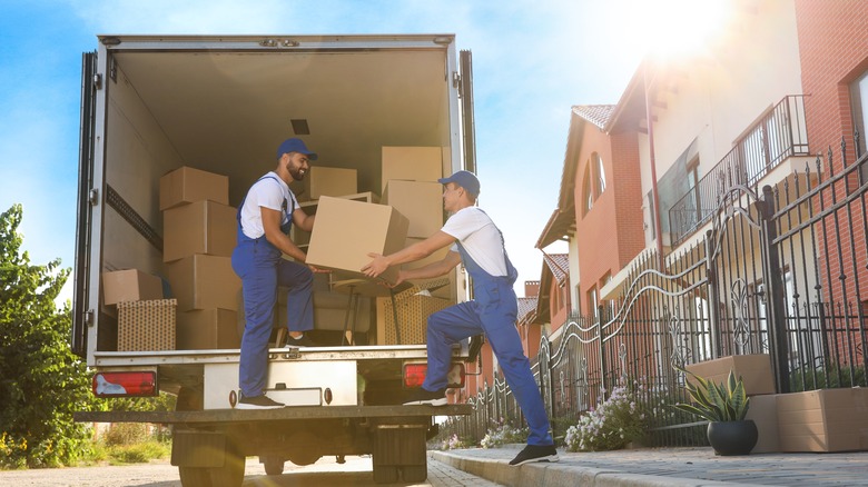 Movers, moving truck