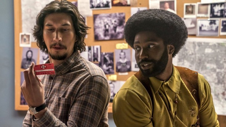 John David Washington and Adam Driver in BlacKkKlansman