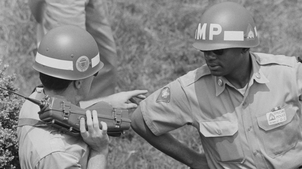 Military police during the campaign