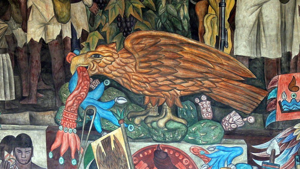 Detail of a mural in Mexico's Palacio Nacional, by Diego Rivera