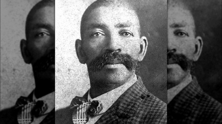 Portrait of Bass Reeves with mustache