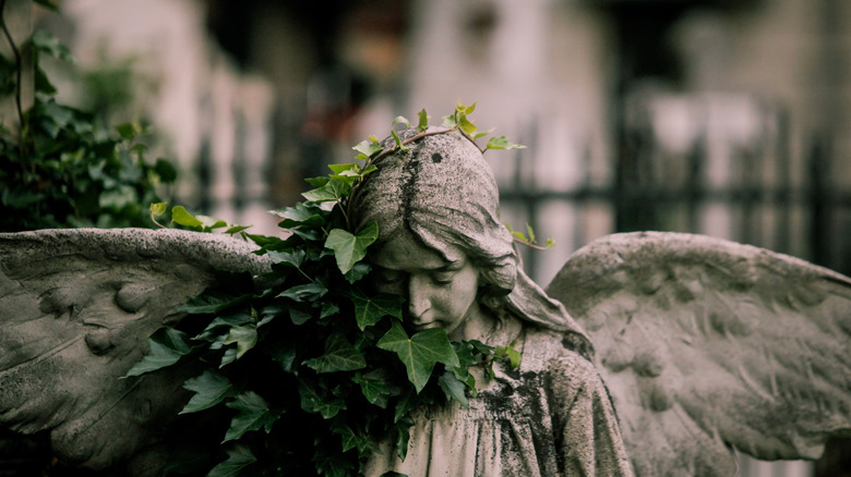 Statues in an old cemetery