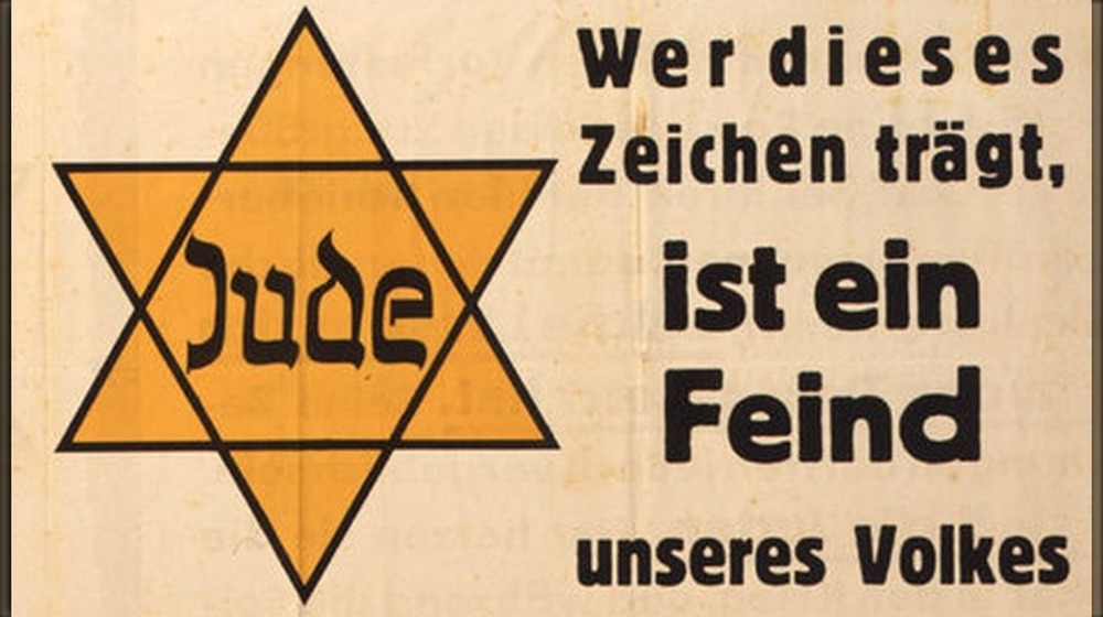 yellow star of david nazi poster