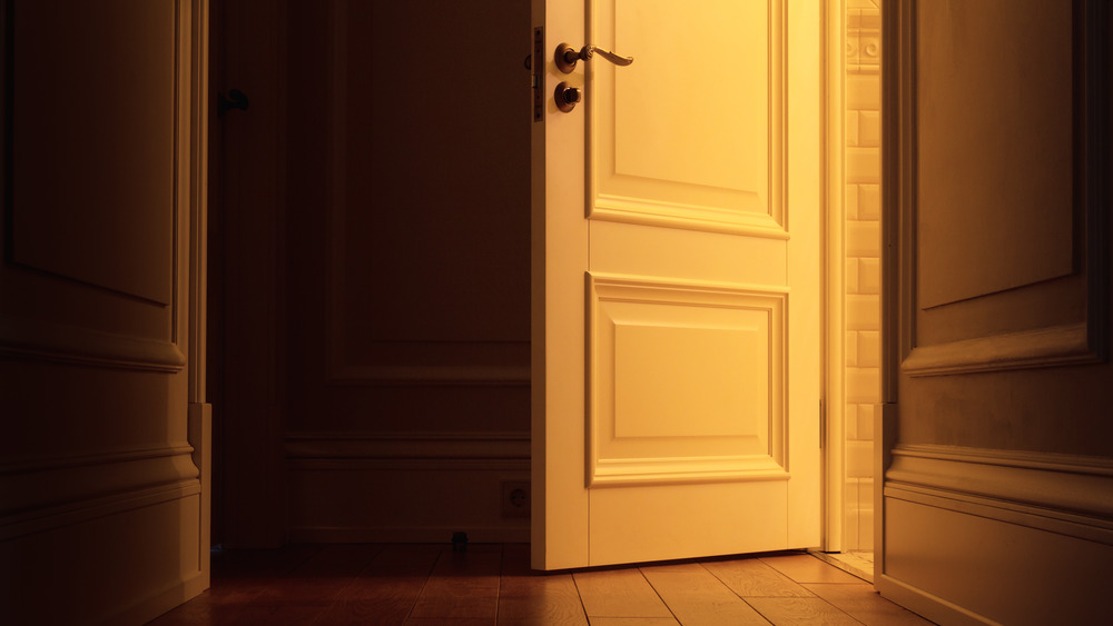 opening door empty apartment