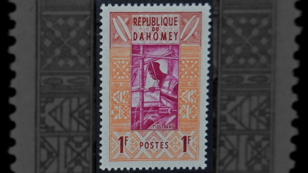 A stamp from Benin in 1961 commemorating the Kingdom of Dahomey