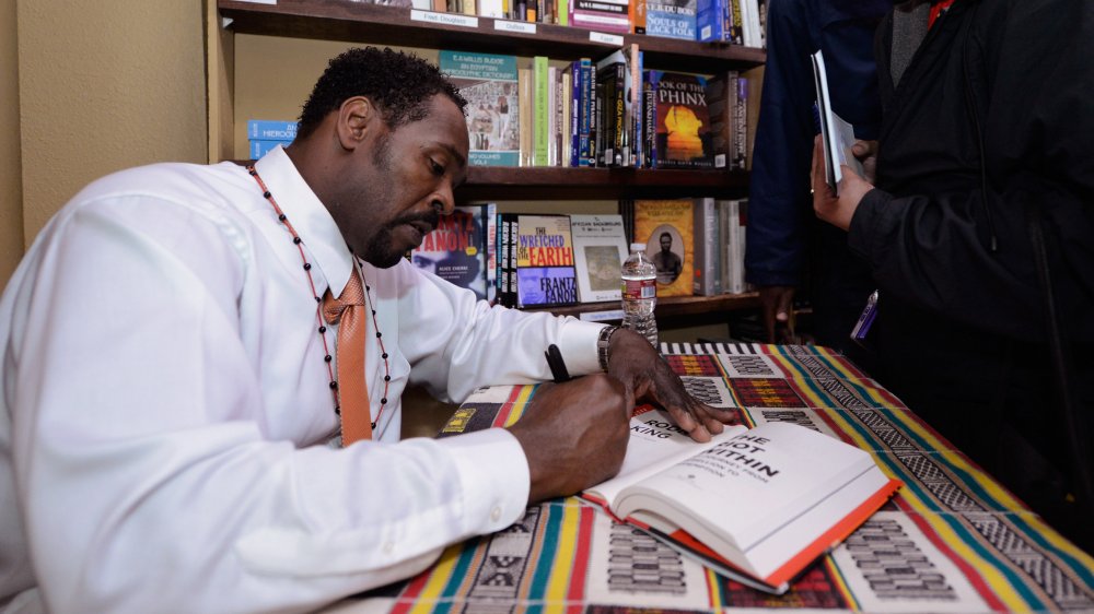 Rodney King at a book signing