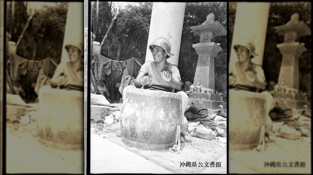 Code Talker beating native drum