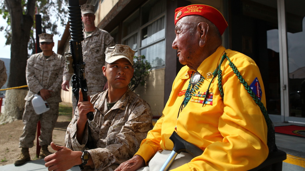 Navajo Code Talker visits old stomping grounds