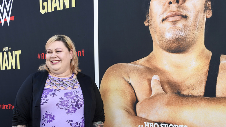 Robin Christensen-Roussimoff at the premiere of the HBO Sports documentary "Andre the Giant"