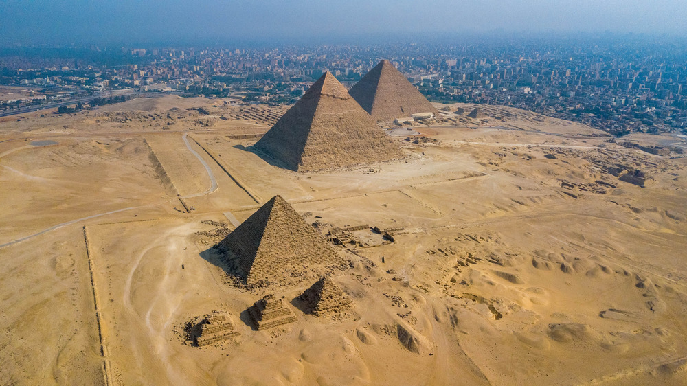 The pyramids at Giza