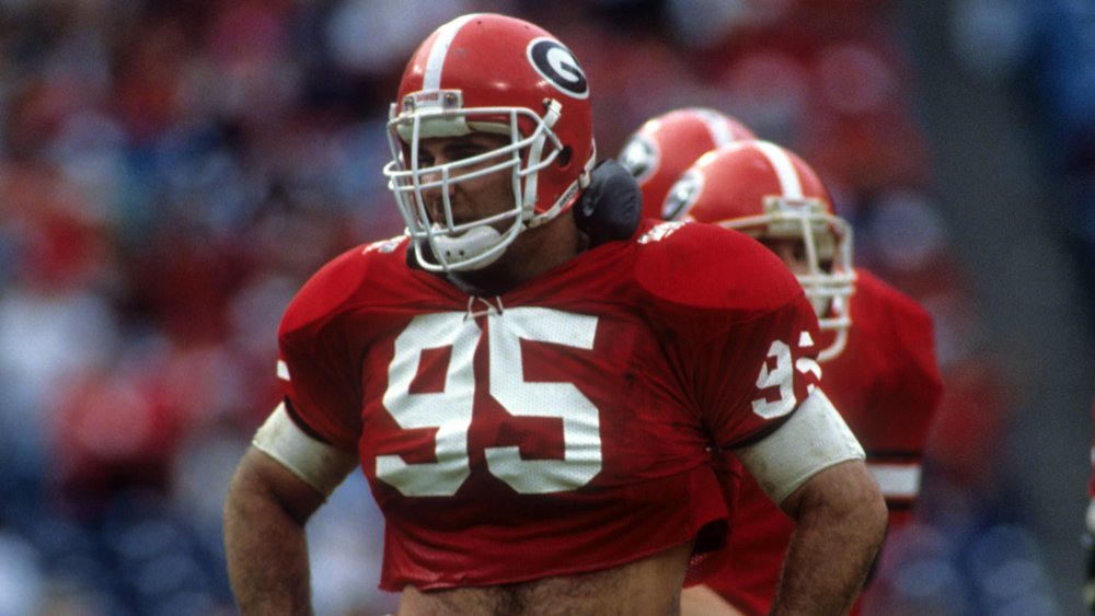 Bill Goldberg - In college, Bill Goldberg played defensive tackle for the  Georgia Bulldogs, and, in 1990, was drafted by the NFL's Los Angeles Rams.  He spent one season there and later