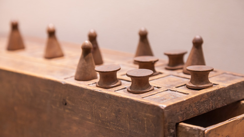 A Senet board