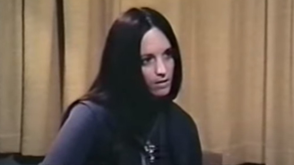 Susan Atkins in a prison interview with long hair