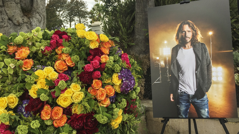 Chris Cornell picture flowers