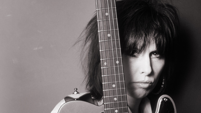 Chrissie Hynde and guitar