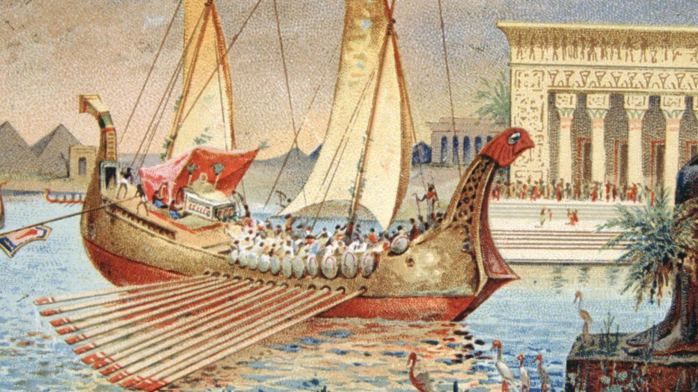 A 1900 illustration called "The Galley of Cleopatra"