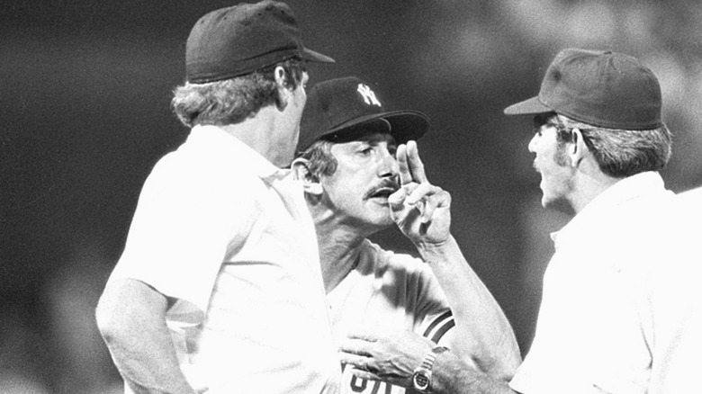 Billy Martin arguing a call, 1970s