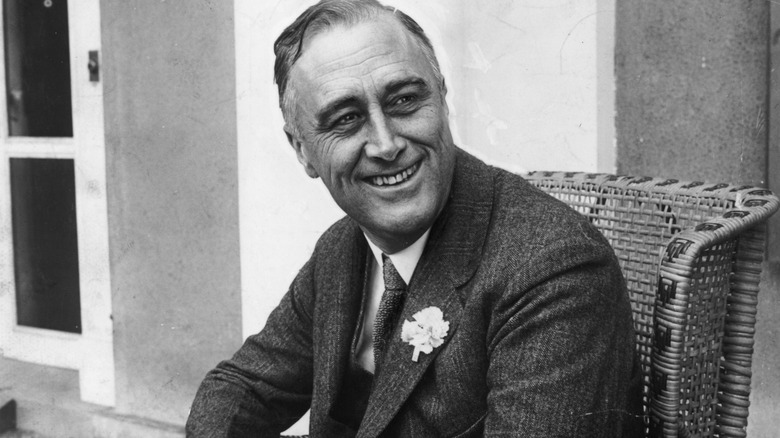 President Franklin D. Roosevelt smiling