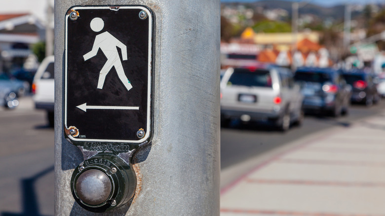 Pedestrian crosswalk button