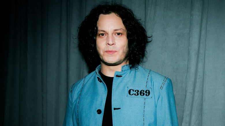 Jack White in blue jacket