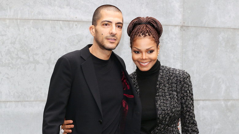 Wissam Al Mana and Janet Jackson posing