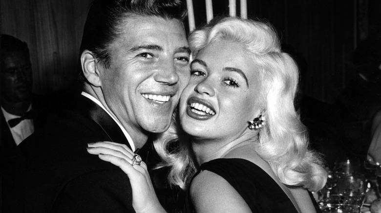 Mickey Hargitay and Jayne Mansfield smiling together