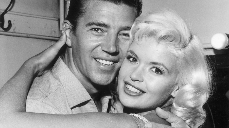 Mickey Hargitay and Jayne Mansfield, hugging