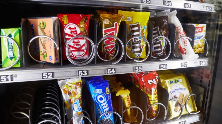 snacks in a machine