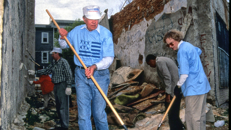 The Carters constructing homes