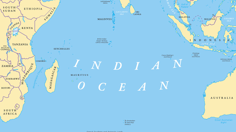 Map of Indian Ocean