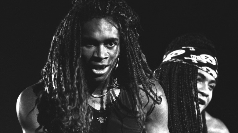 black-and-white photo milli vanilli