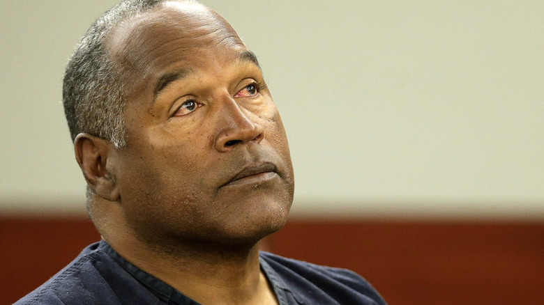 OJ Simpson looking up