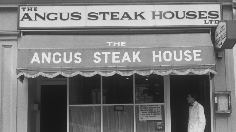 An early Angus Steak House open for business