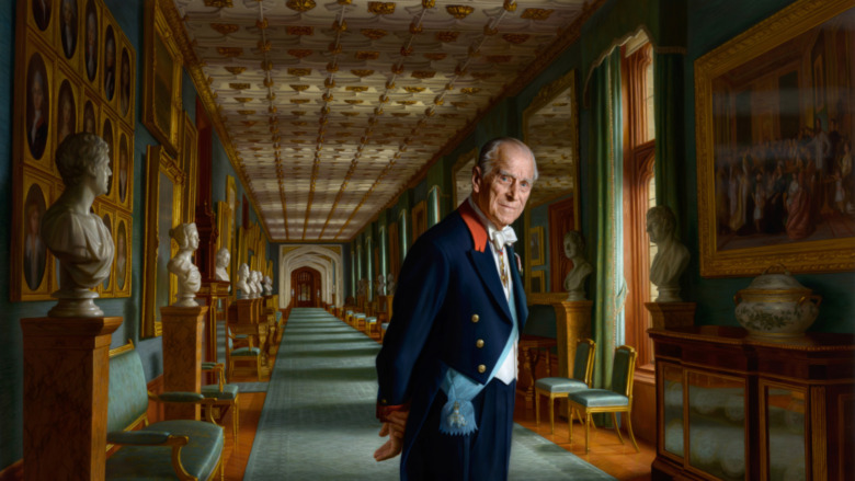 Detail, Prince Philip's last portrait