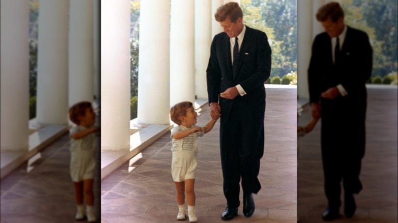 Young JFK Junior with JFK