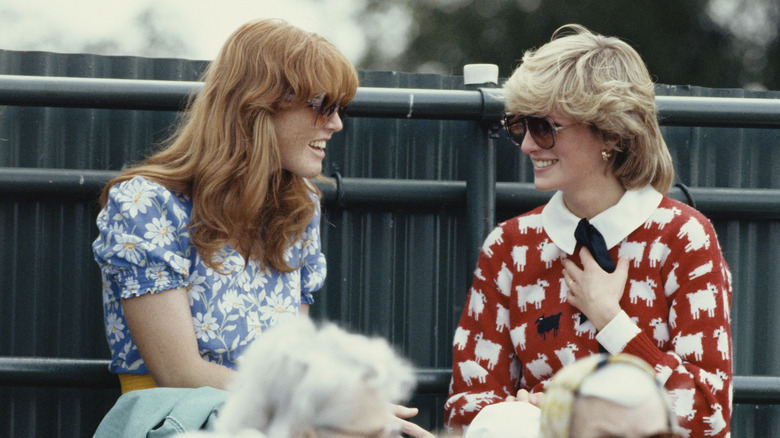 Sarah Ferguson and Princess Diana in 1983