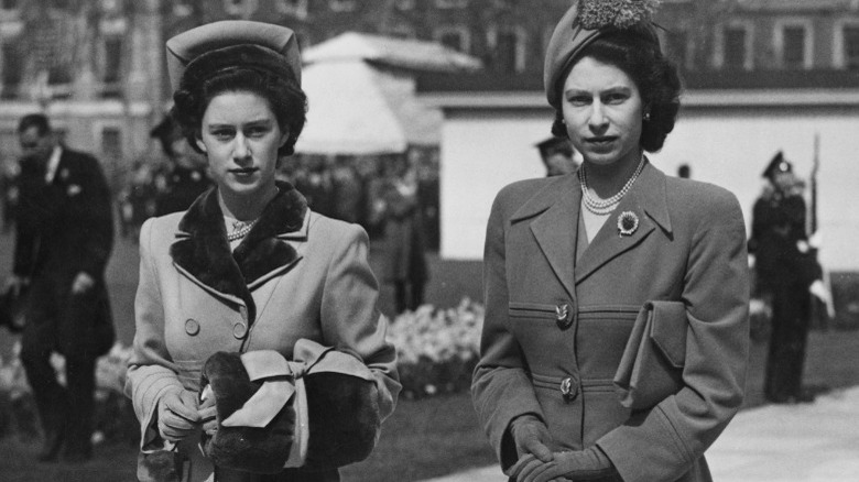 Princess Margaret and Queen Elizabeth