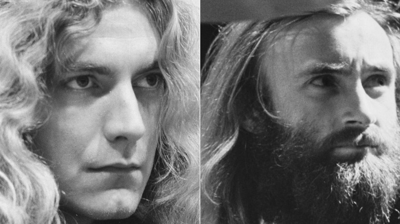 Robert Plant and Phil Collins in the '70s