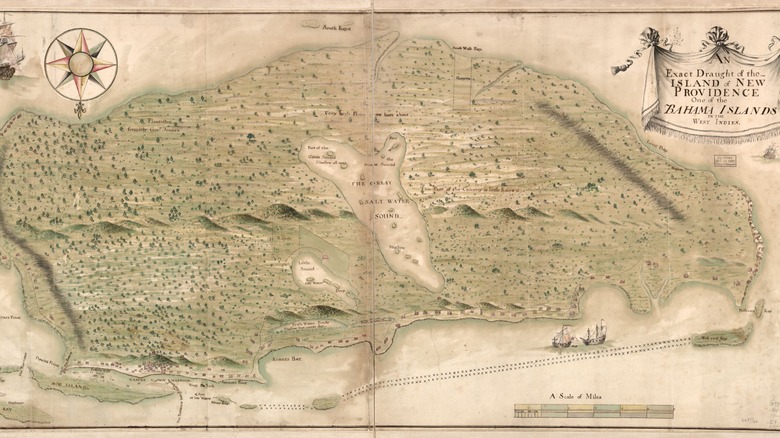 map of new providence 1751