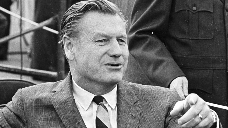 Nelson Rockefeller happy