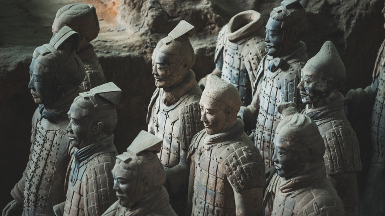 terracotta soldiers in Xi'an