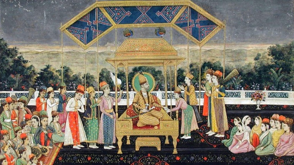 Nader Shah on Peacock Throne